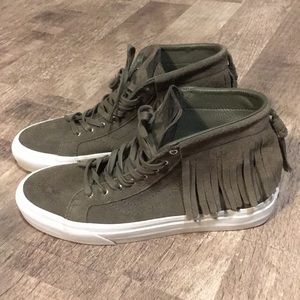 Vans | olive suede Sk8-hi Moc | sz 10
